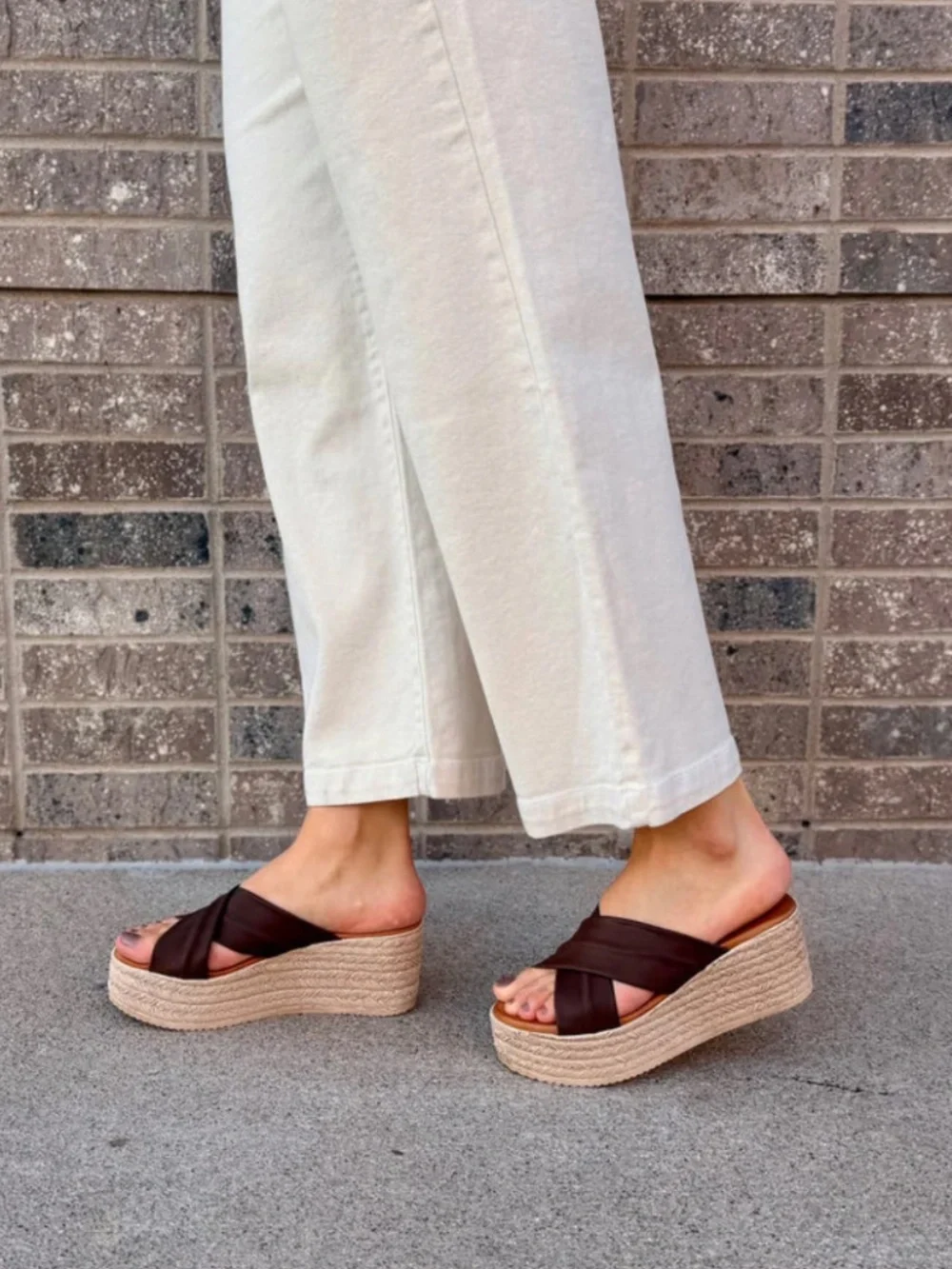 Cordani Bella Wedge Sandal in Brown